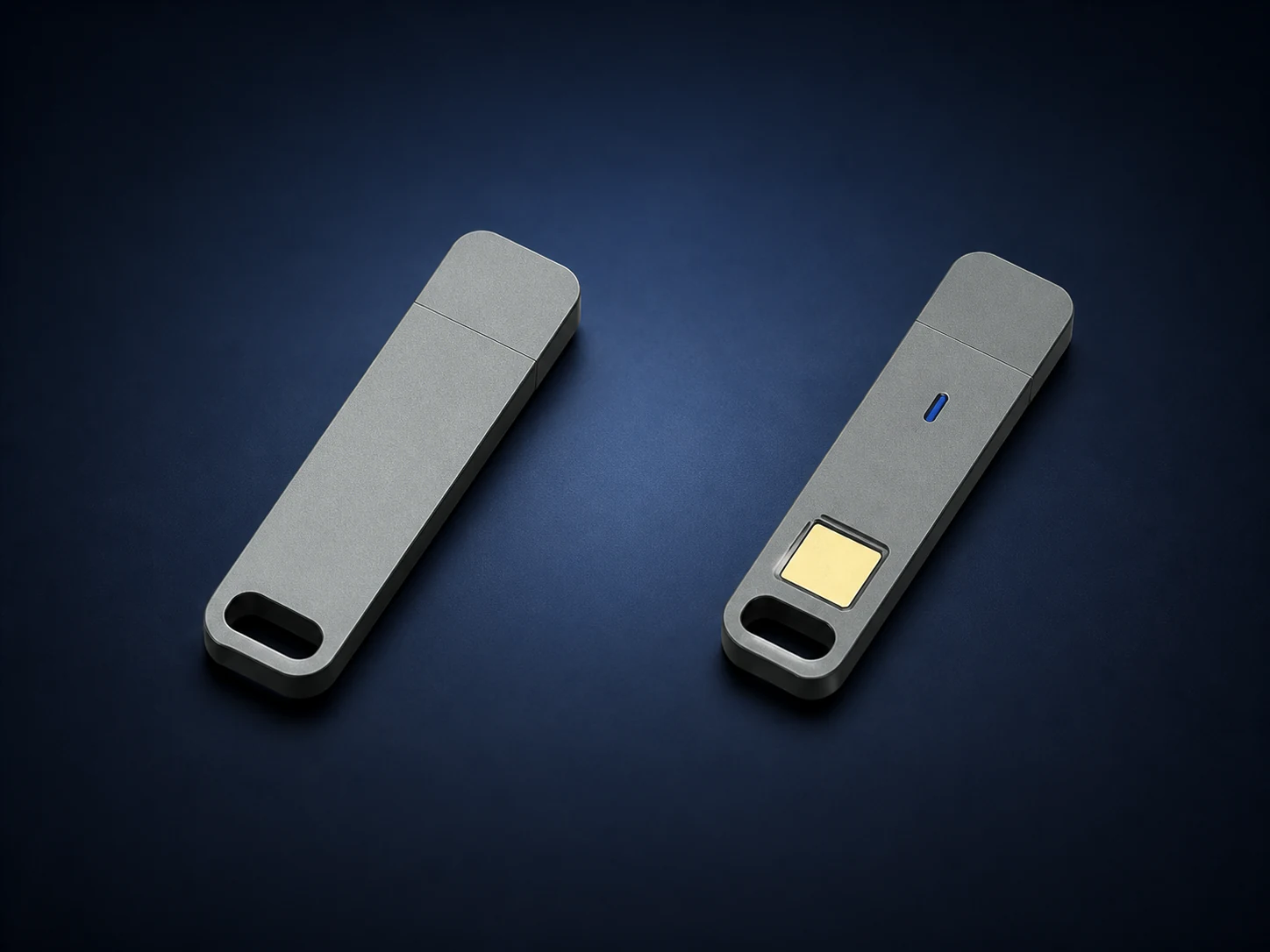 Quantum-Encrypted Fingerprint USB Drive