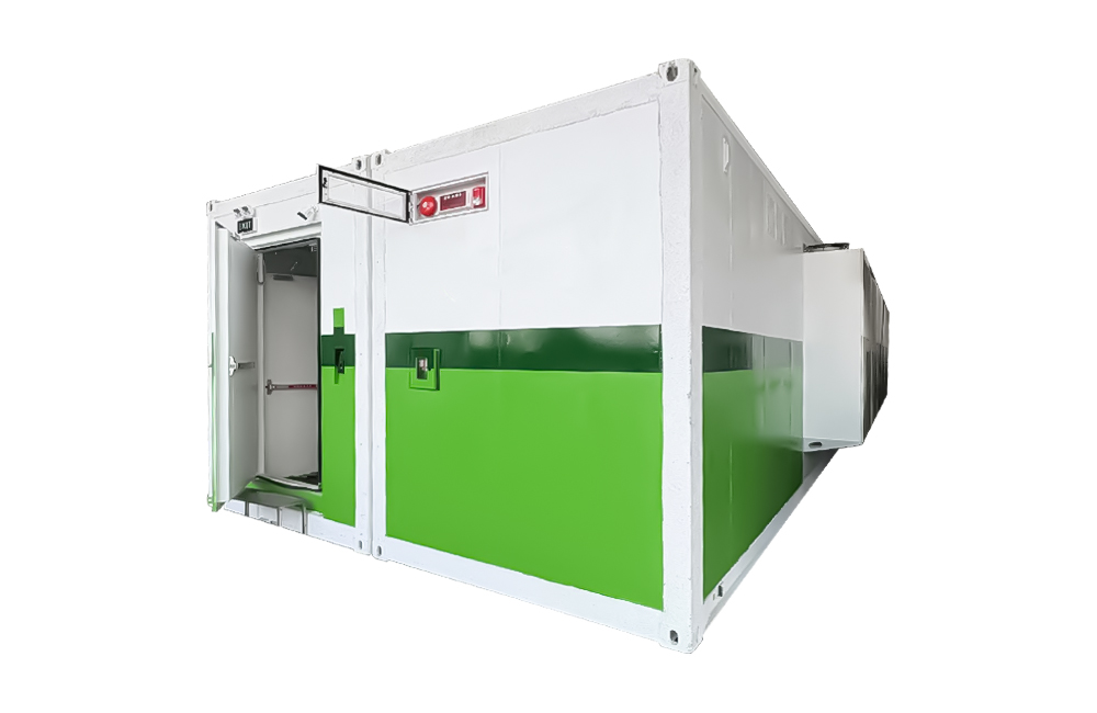 Container data-centre side view