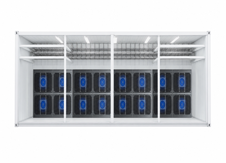 Prefabricated data-centre module with facility cooling equipment