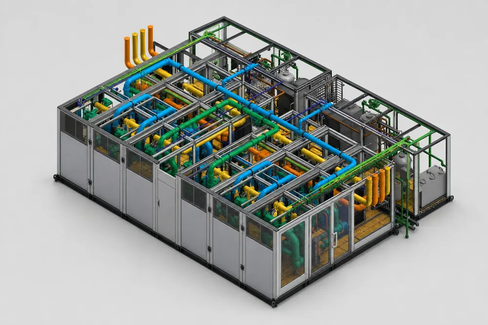 Hydraulic cooling module for distributed infrastructure
