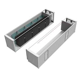 Custom modular container cabinets