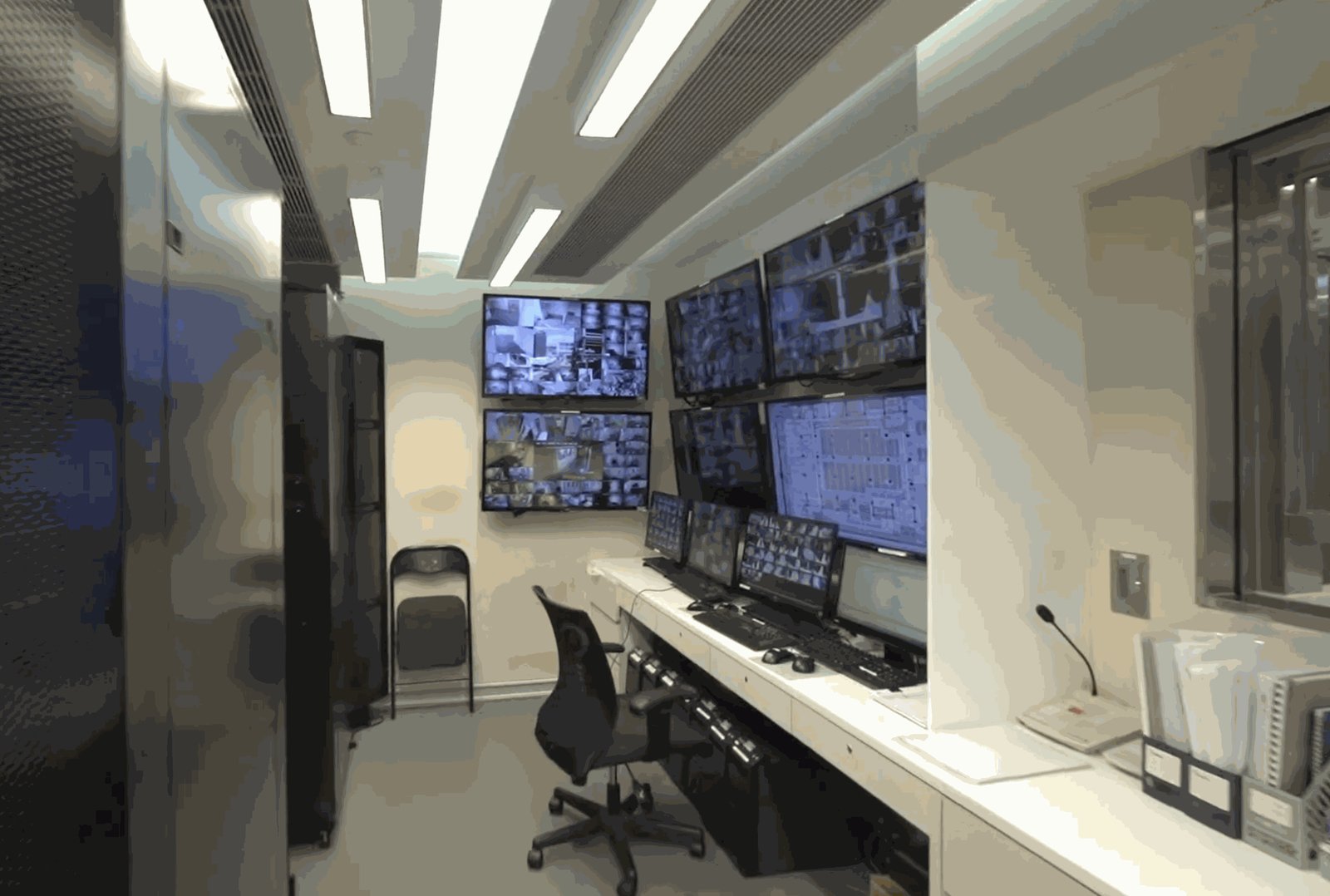 Security room included in a full facility rollout
