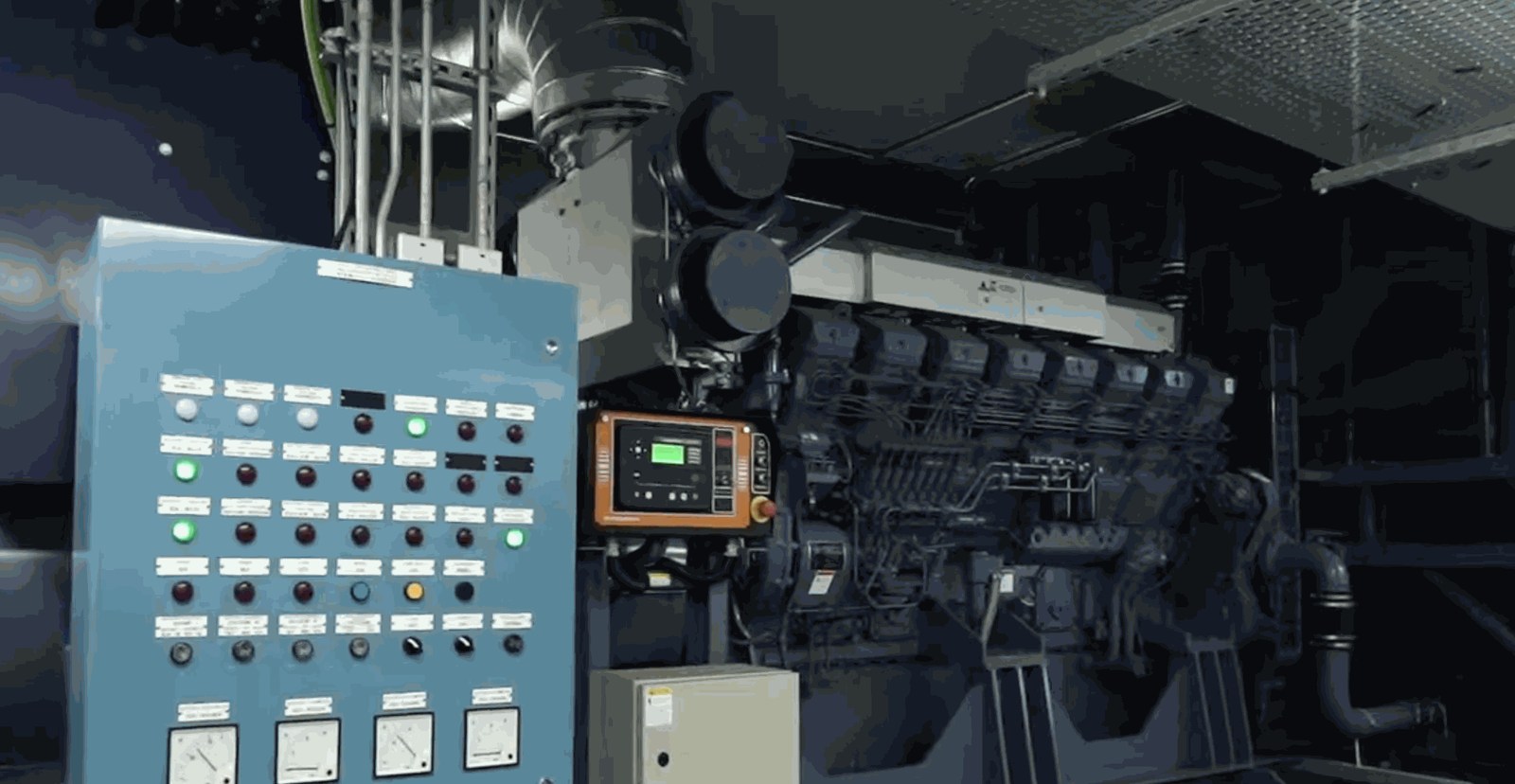 Cooling and controls panel supporting AI facility systems