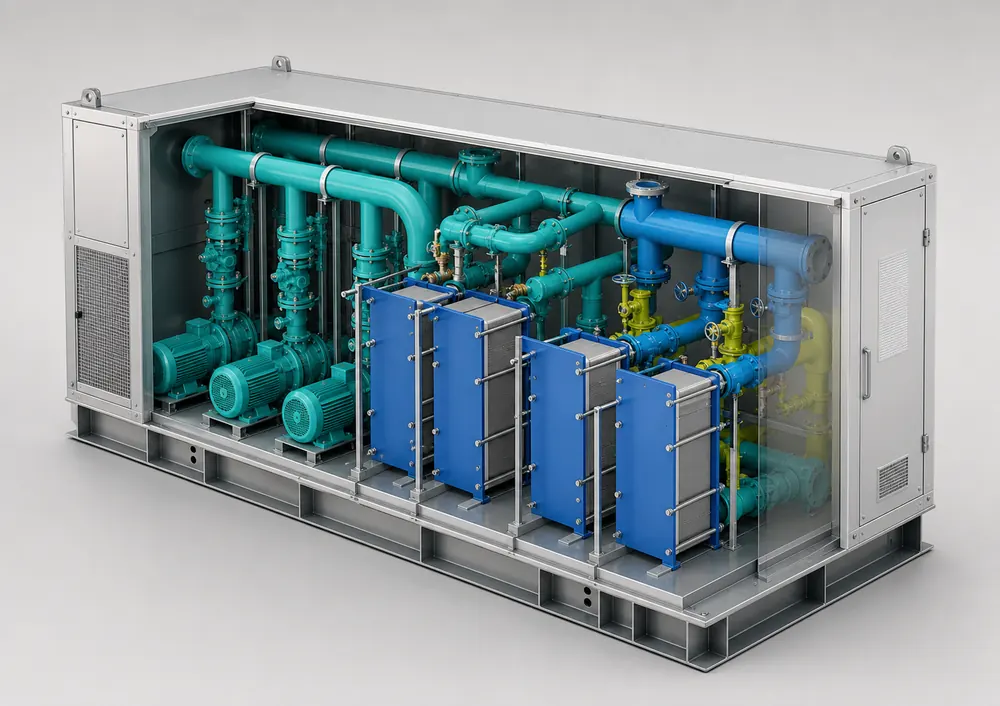 Cooling module equipment for modular data-centre deployments