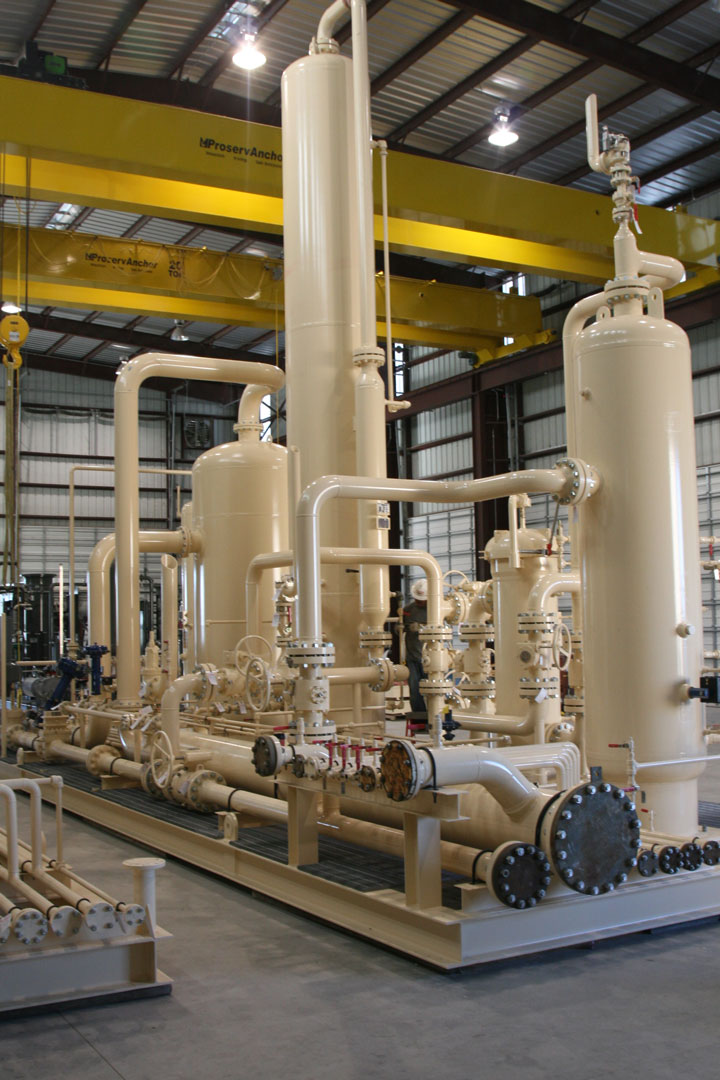 Pressurization skid included in end-to-end systems delivery