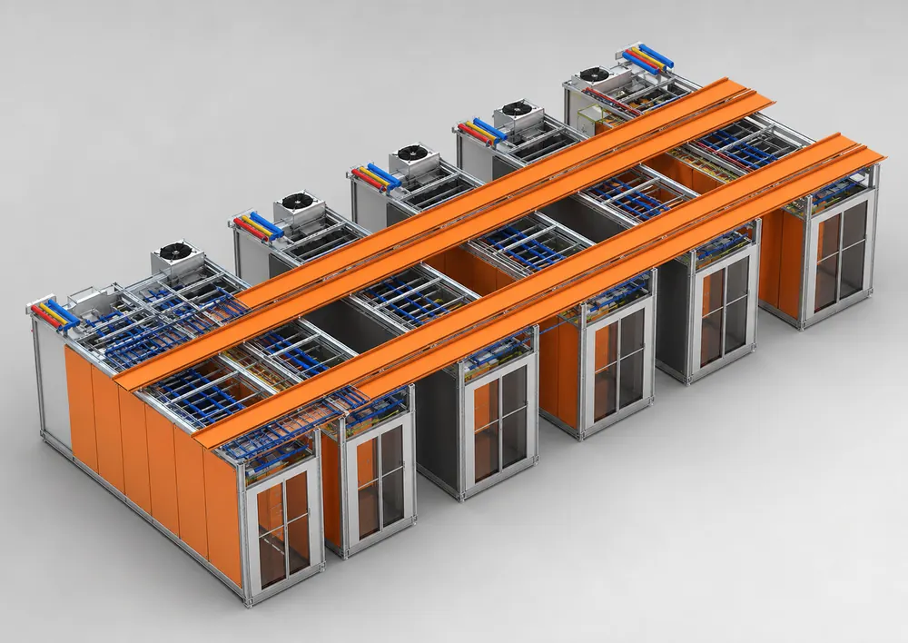 Modular IT cooling equipment for distributed computing