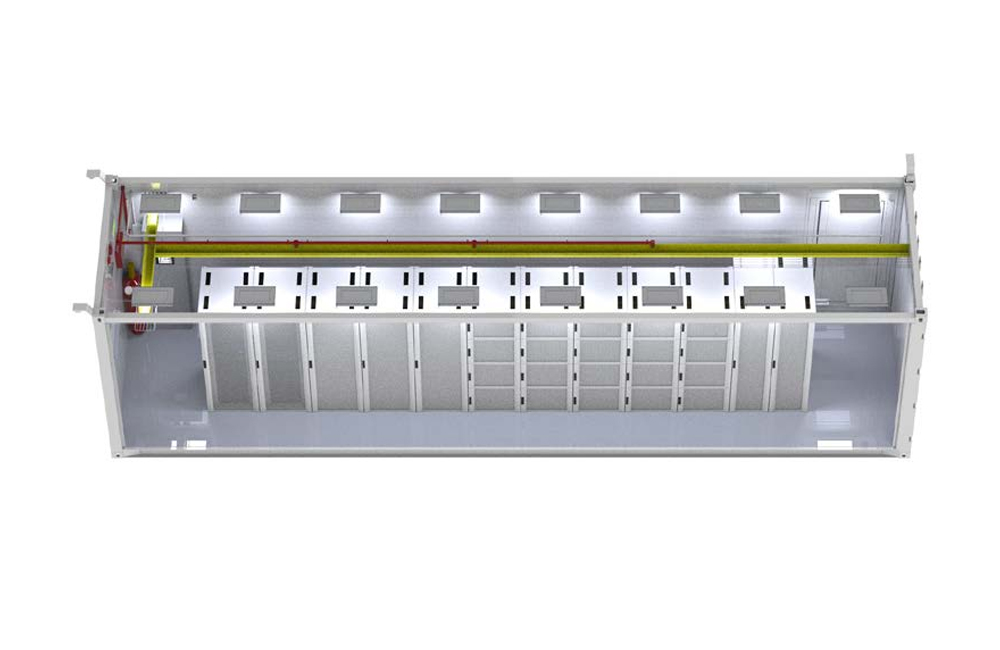 Container data-centre installation view